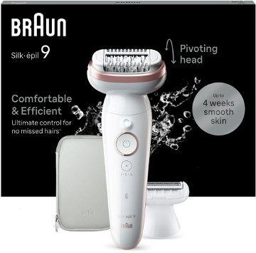 Braun Silk·épil 9 9-030, Bílý/Růžový Epilátor