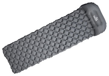 Cattara Karimatka nafukovací Crystal 195×58×5cm šedá