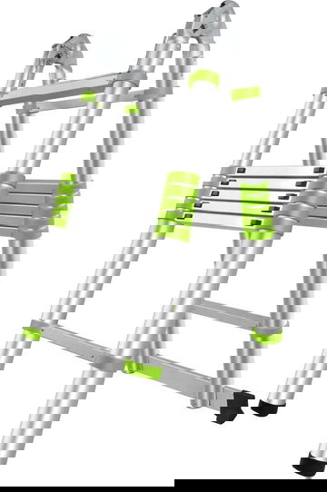 FIELDMANN Žebřík/štafle teleskopické 4,4 m/2,2 m, 14 příček FZZ 4006