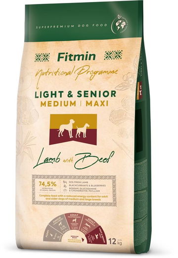 Fitmin Medium Maxi Light Senior Lamb & Beef 12 kg