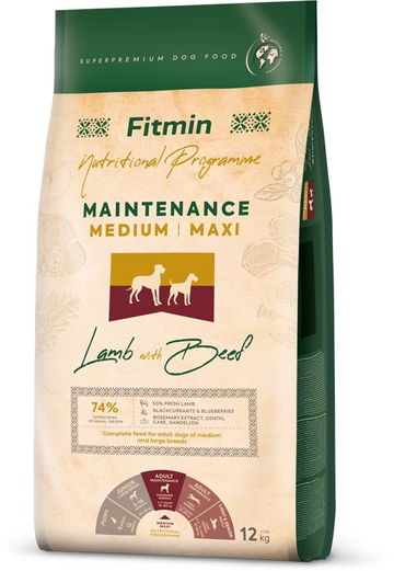 Fitmin Medium Maxi Maintenance Lamb & Beef 12 kg