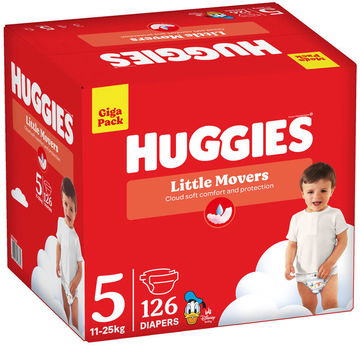 HUGGIES Little Movers vel. 5 (126 ks)
