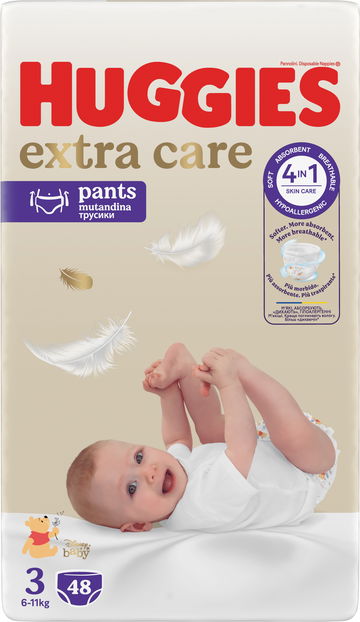 HUGGIES Extra Care Pants vel. 3 (48 ks)