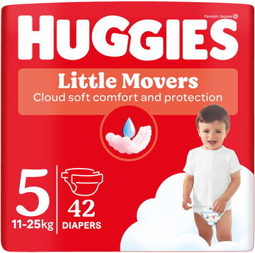 HUGGIES Little Movers vel. 5 Jumbo (42 ks)