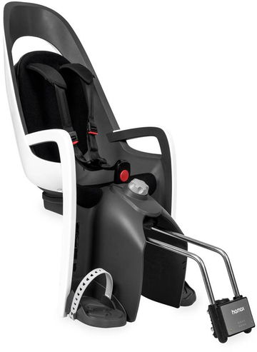 HAMAX Cyklosedačka s uzamykatelným zámkem Caress White/Black