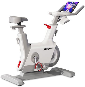KUBIsport Magnetický cyklotrenažér BC91EK bezdrátový, sebenabíjecí, Bluetooth, bílý AKCE