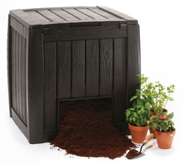 KETER Kompostér DECO s podstavcem, 74 x 72 x 70 cm, objem 340 l
