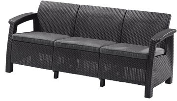 KETER Lavice zahradní CORFU LOVE SEAT MAX, 182 cm, grafit