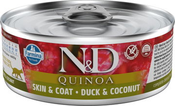 N&D Quinoa Cat Adult Duck & Coconut 80 g LEVNĚ