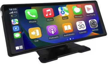 Ossuret 360° otočný nastavitelný monitor, 10.26" Univerzální autorádio s CarPlay a Android Auto