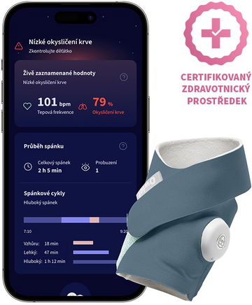 Owlet Dream Sock 0-18 měsíců (Modrá)