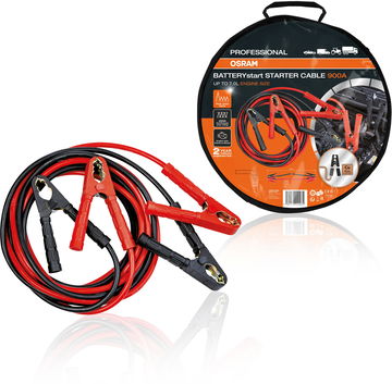 OSRAM startovací kabel 12/24V, 900A, měď AKCE