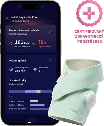 Owlet Dream Sock 0-18 měsíců (Zelená)