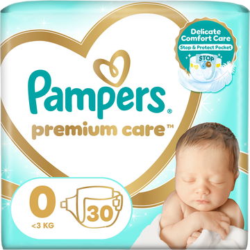 PAMPERS Premium Care Newborn vel. 0 (30 ks)