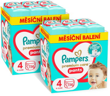 PAMPERS Premium Care Pants vel. 4 (228 ks)