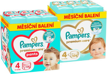 PAMPERS Premium Care vel. 4 (174 ks)