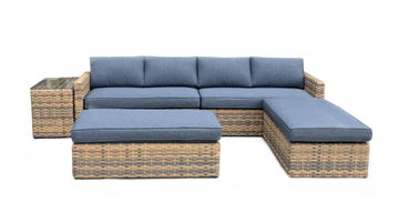 ROJAPLAST Set zahradního nábytku HARTFORD, včetně polstrů balkónové sestavy nábytku