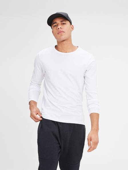 Bílé pánské basic tričko Jack & Jones Basic