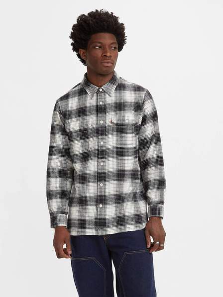 Bílo-černá pánská kostkovaná košile Levi´s® Jackson Worker