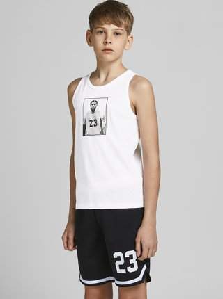 Bílé klučičí tílko s potiskem Jack & Jones Legends AKCE