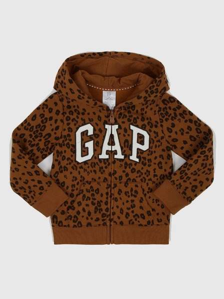 Baby mikina s logem leopard GAP VÝPRODEJ