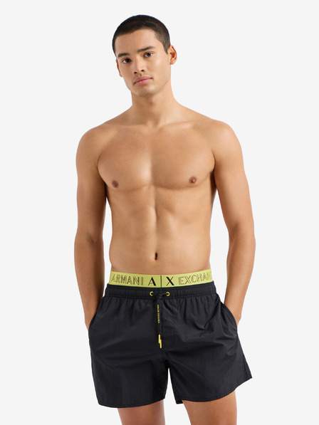 Černé pánské plavky Armani Exchange