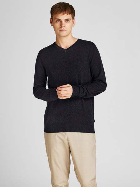 Černý basic svetr Jack & Jones Emil