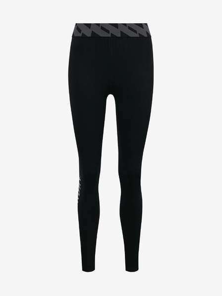 Černé dámské sportovní legíny s nápisem Superdry