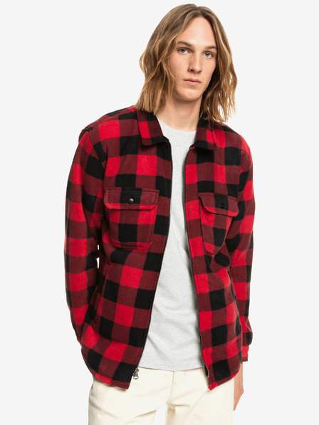 Červená pánská kostkovaná košile Quiksilver
