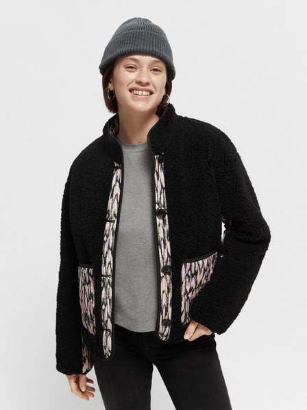 Černá dámská oboustranná vzorovaná bunda Scotch & Soda