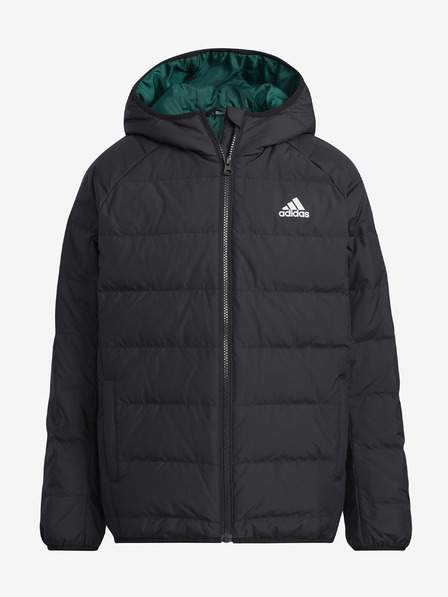 Černá prošívaná klučičí bunda adidas Performance Froosy SLEVA