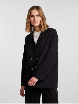Černé dámské oversize sako Pieces Thelma