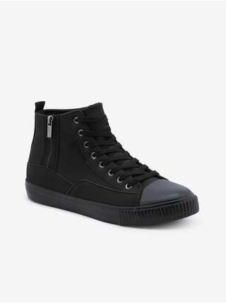 Černé pánské kotníkové tenisky Ombre Clothing VÝPRODEJ
