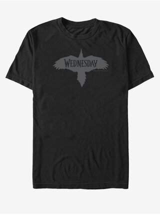 Černé unisex tričko MGM Raven Wednesday