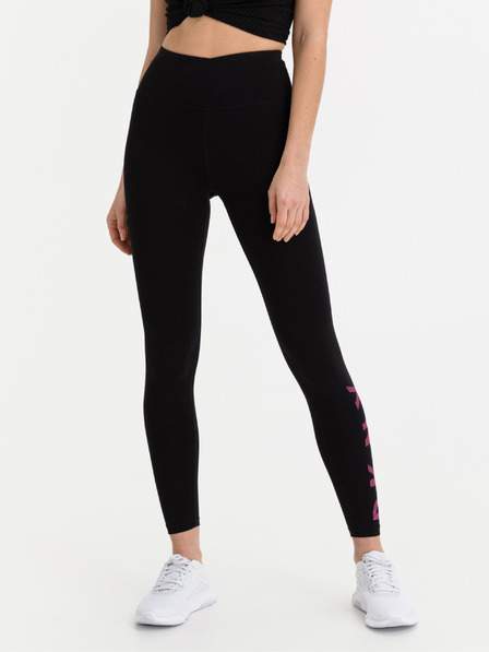 Černé legíny DKNY Glow Logo