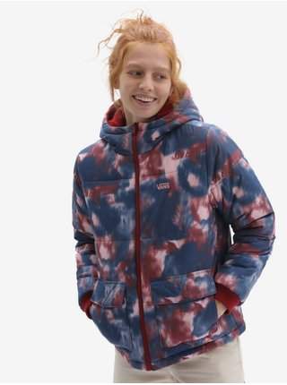 Červeno-modrá dámská oboustranná prošívaná bunda VANS Litty Reversible