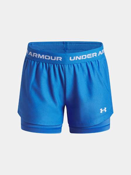 Dívčí kraťasy Under Armour UA Tech Play Up 2n1 Short-BLU VÝPRODEJ