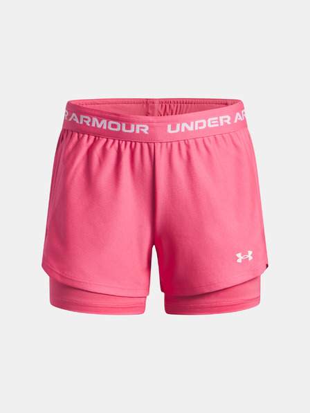 Dívčí kraťasy Under Armour UA Tech Play Up 2n1 Short-PNK