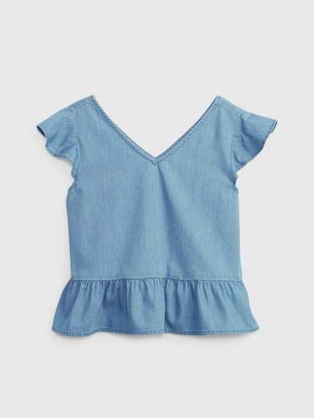 Dětský bavlněný top peplum GAP