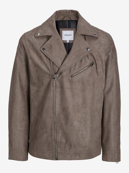 Hnědá pánská semišová bunda Jack & Jones Rocky AKCE