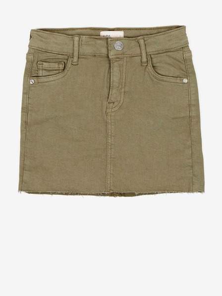 Khaki holčičí džínová sukně ONLY Amazing SLEVA