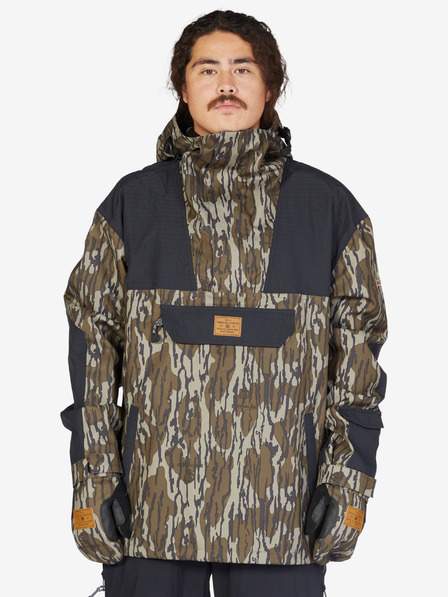 Khaki pánský zimní vzorovaný anorak DC