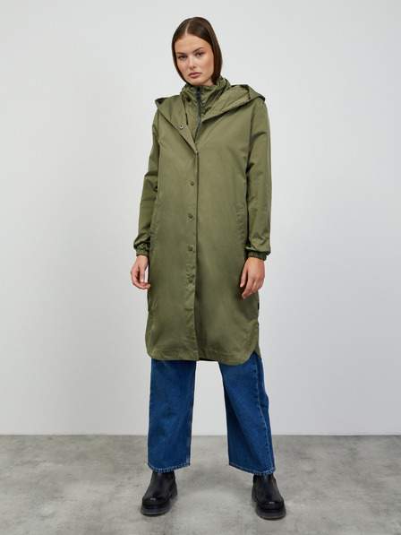 Khaki dámská dlouhá parka s kapucí ZOOT.lab Sadie AKCE