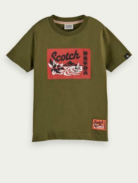 Khaki klučičí tričko Scotch & Soda nejlevnější
