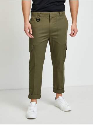 Khaki pánské kalhoty s kapsami Diesel Baker SLEVA