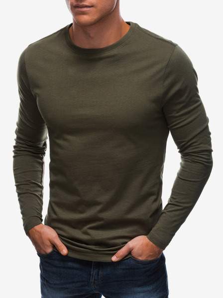 Khaki pánské basic tričko Edoti