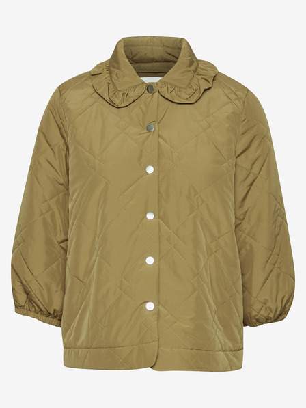 Khaki prošívaná košilová bunda ICHI