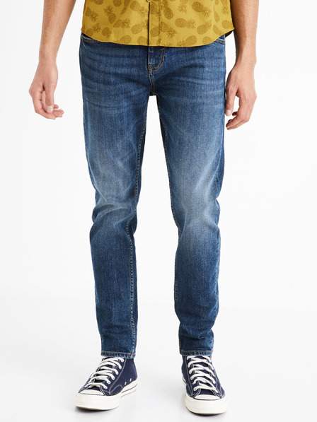 Modré pánské slim fit džíny Celio C25 Doclean