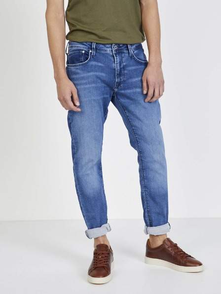 Modré pánské straight fit džíny Pepe Jeans Stanley