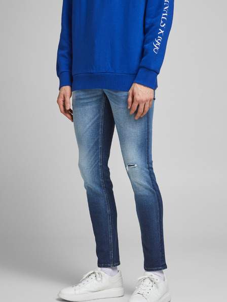 Modré skinny fit džíny Jack & Jones Liam